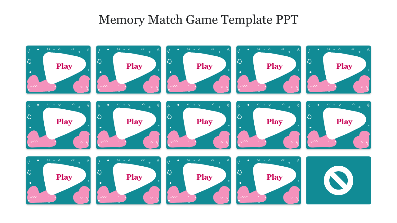 Memory Match Game Template PPT